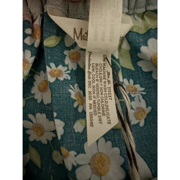 NWT Matilda Jane Dream Chasers Green Blue Happy Florals Sleeveless Tunic Top 6 - Picture 6 of 8